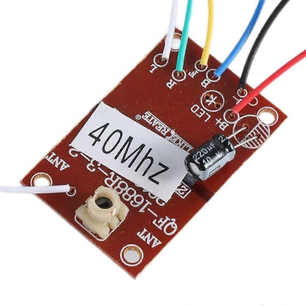 4CH 40MHZ fjernkontrollsender og mottakerkort med antenne for DIY RC bilrobot