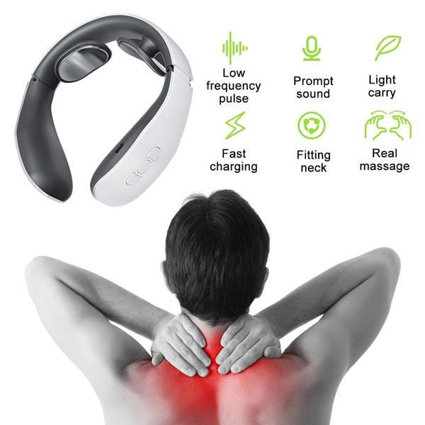 Elektrisk nackmassager Skuldermassager Lågfrekvent