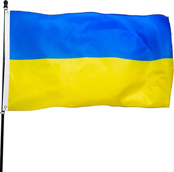 Ukraina flagg 3x5 fot Ukrainske nasjonalflagg Polyester 3x5 fot flagg