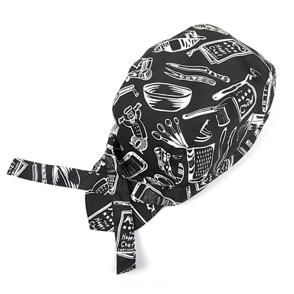 Färgglad Pirates Chef Cap Skull Cap Professionell Catering Olika Chef Hatt
