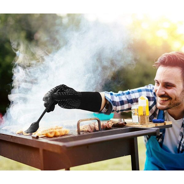 Grillugnshandskar Värmebeständiga upp till 800°C Matlagningshandskar