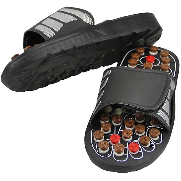 Zonterapi Shiatsu-tofflor Justerbara massagesandaler med Shiatsu-tofflor främjar blodcirkulationen 40-41