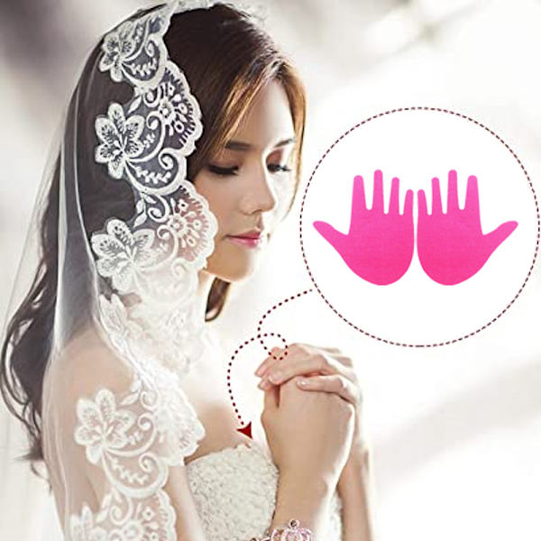 10 par Nipple Covers Satinpastor för engångsbruk Självhäftande Rose red