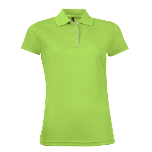 SOS Dam/Dam Artist Kortärmad Pique Polo Shirt  Ap Apple Green L