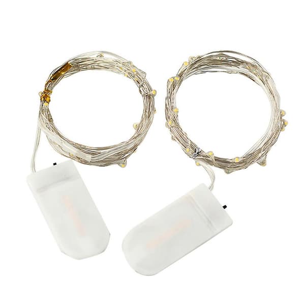 12 stk LED-lyslenker hengende hagefestivaler dekorasjon Red 1m