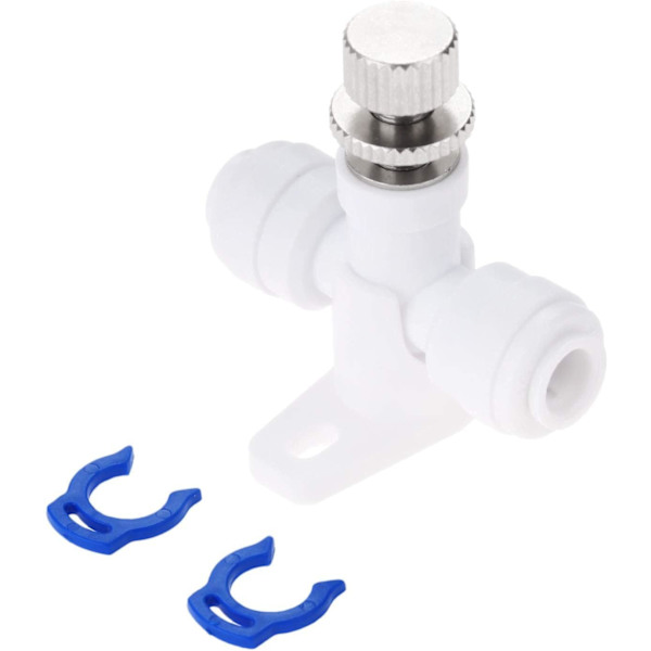 Omvänd osmos 1/4" slang RO Vattenflödesjustering ventil Regulator Vattenflödeskontroll Ventilkoppling Anslutning Vattenhastighetsregulator