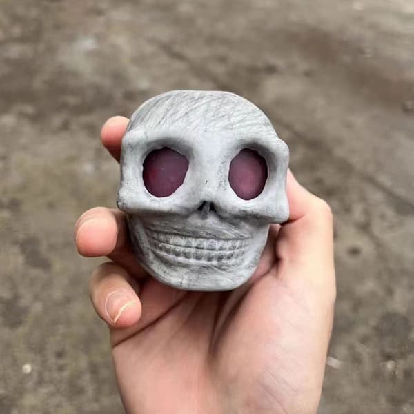 Nyhet Döskallebollar Gotiska Döskalleleksaker för barn Halloween White one size