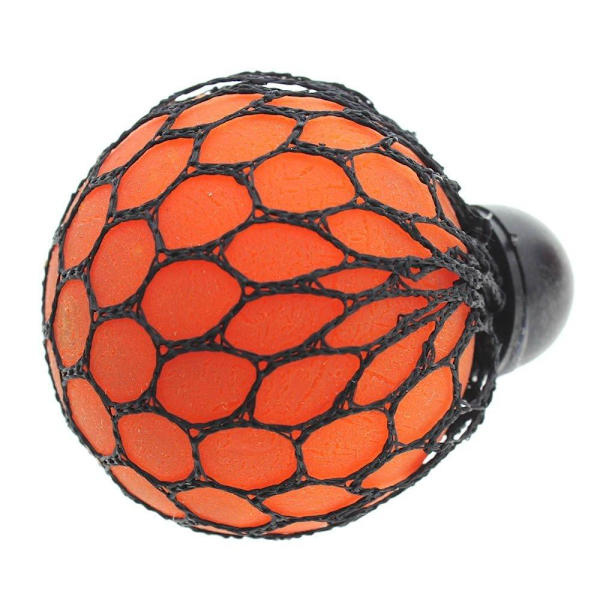 2-Pak Stressbold Squeeze Brain Ball Stress Relax Klemmebold 7,5cm multicolor