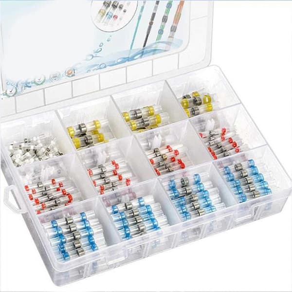 300 st Solder Seal Wire Connector Kit Vattentät Värmekrympbar Stötkontakt