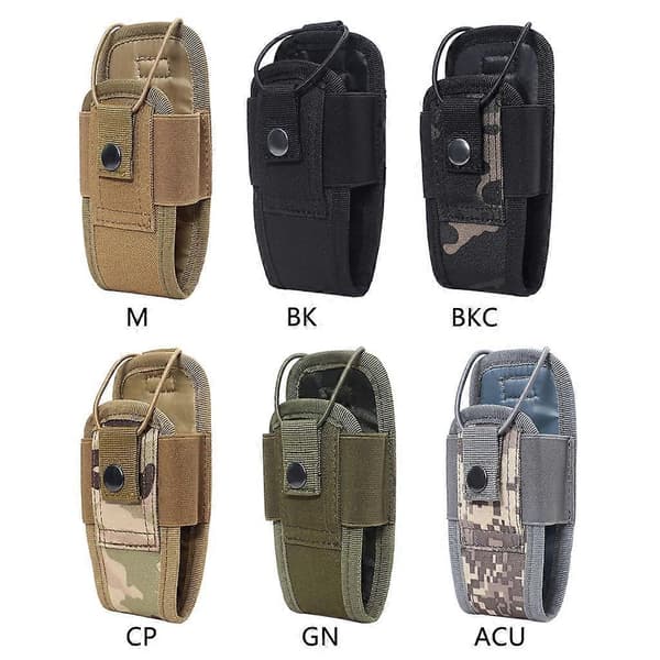 Walkie Talkie Radio Pouch Utendørs Molle Midjeveske Militær Mag Pack