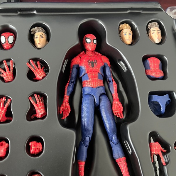 Spiderman Into the Spider-Verse Action SV Peter B. Parker Sentinel Miles Spider Man Action Figures Model Toys Joint Movable Doll