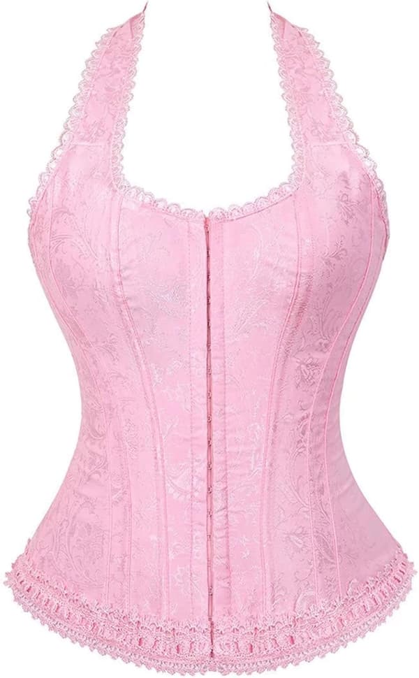 Korsetter för kvinnor Overbust Bustier Top Gothic Sexy Shoulder 603 XL