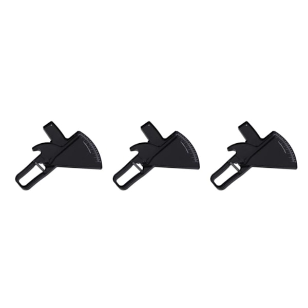1/2/3 Rasvanpoltto-opas Ihopoimupihtimittari Laiha kunto Black 3Set