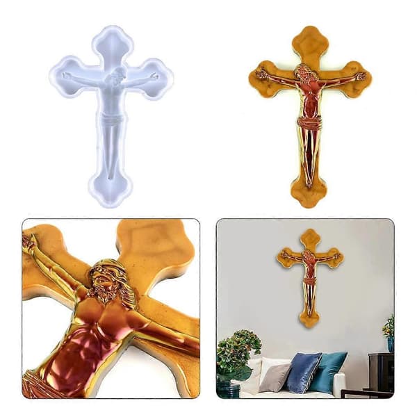 Silikon Kryss Veggmontert Valentins Stereoform DIY Ornamenter Anheng