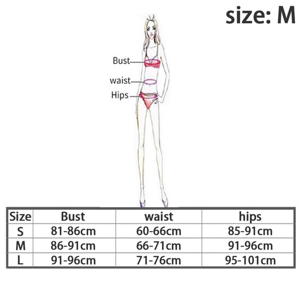 Naisten seksikäs Scoop Neck Pehmustettu Cutout Strappy String Bikini Setti Black M