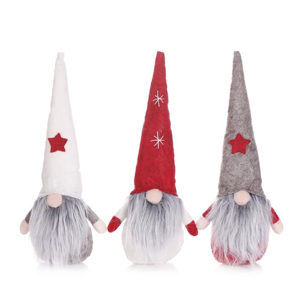Jul Håndlavet svensk julemand Stående Lang Hat Gnome Plys til Do Red