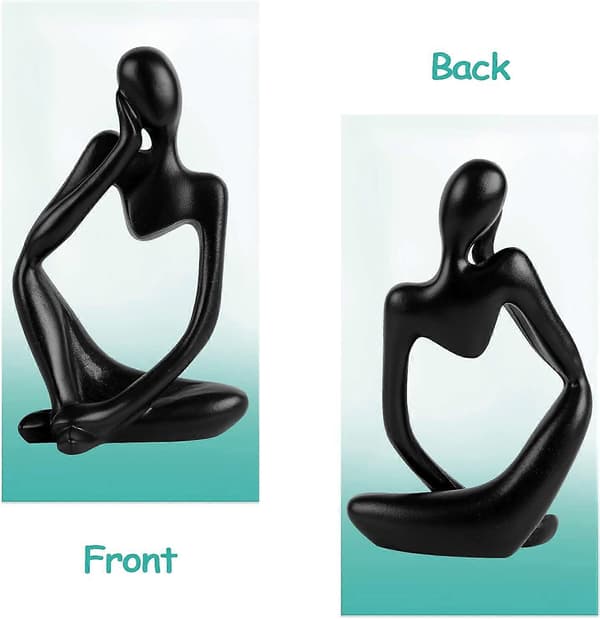 Tenkerstatue Harpiks Abstrakt Skulptur Tenker Mann Statue Samleobjekt
