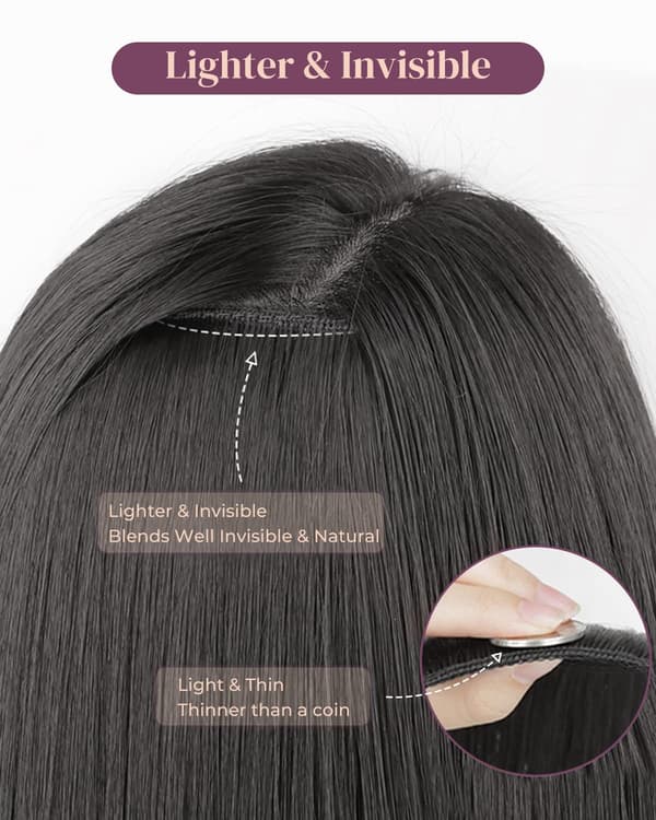 Clip In Hair Extensions. 6 st Curly 24" lång syntet