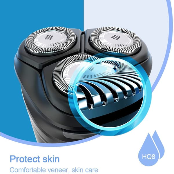 Elektrisk barberhøvel for Philips Norelco barbermaskiner barberblad (3-pack)
