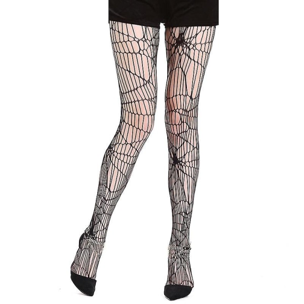 Halloween xmas julegaver dekoration kvinder mesh strømper edderkoppemønster strømpebukser