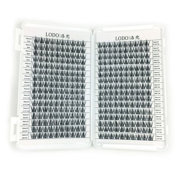 320 kluster individuella ögonfransar 3D 13MM 13MM 13mm