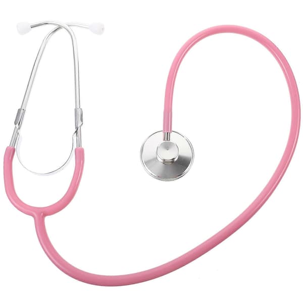 1 st Enspelare Simulerat Stetoskop, Medicinska Leksaker för Barn, Simulerad Medicinsk Utrustning, Leksak för Barn (Rosa)