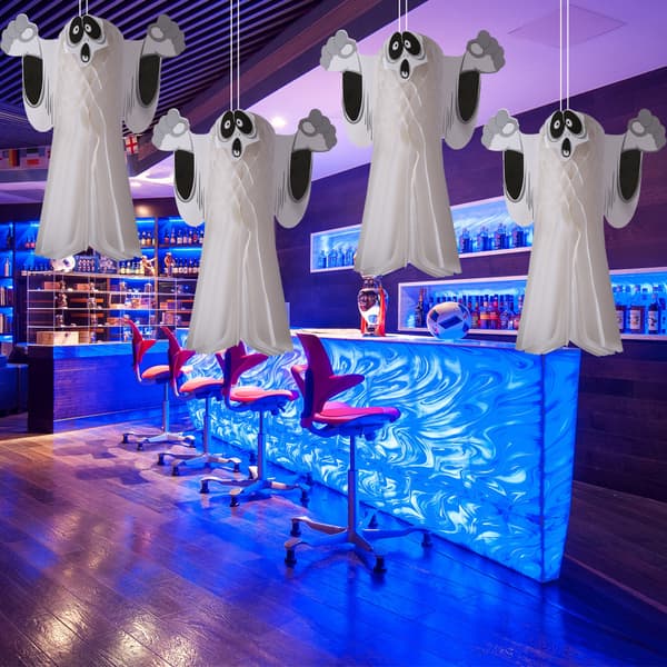 2 ST Spøgelsesdekoration 3D-bikagepapir Flyvende spøgelse Skræmmende little ghost