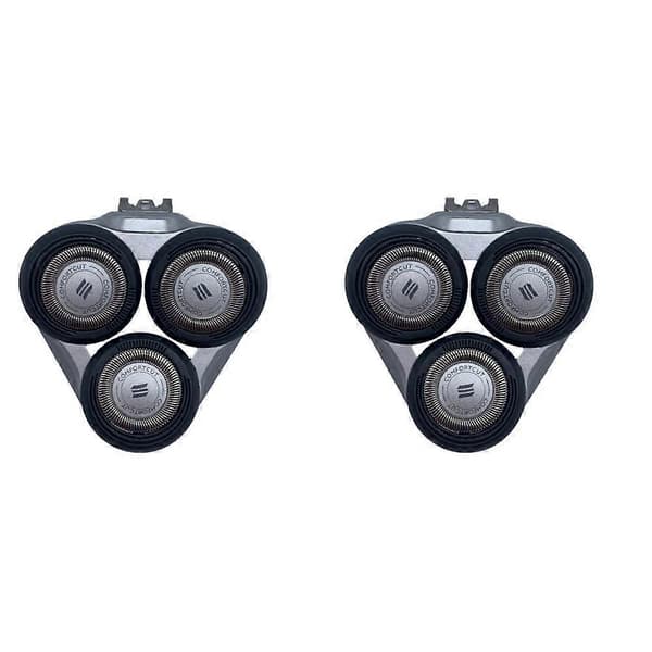 2 Philips S5000 kolmipäistä parranajopäätä S5078/S5079/S5080-hopea