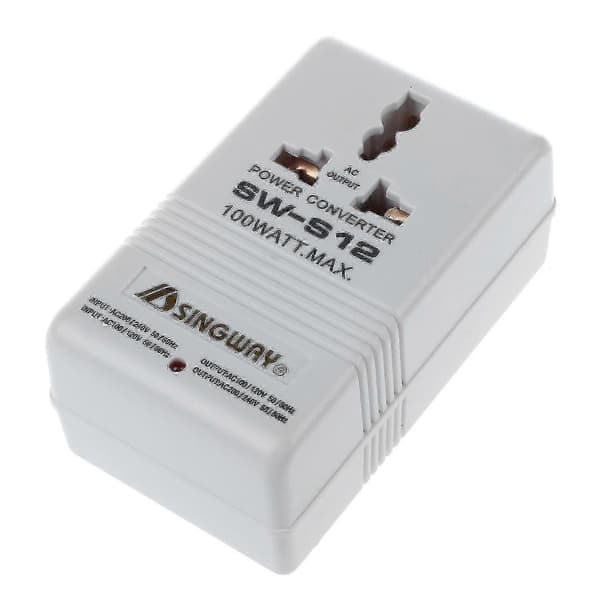 Singway 100w 110v/120v til 220v/240v spenningsomformer