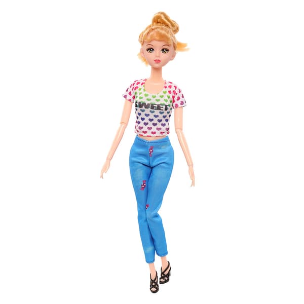 Barbie modekostume, 8 dele, 8 dukketilbehør, til børn