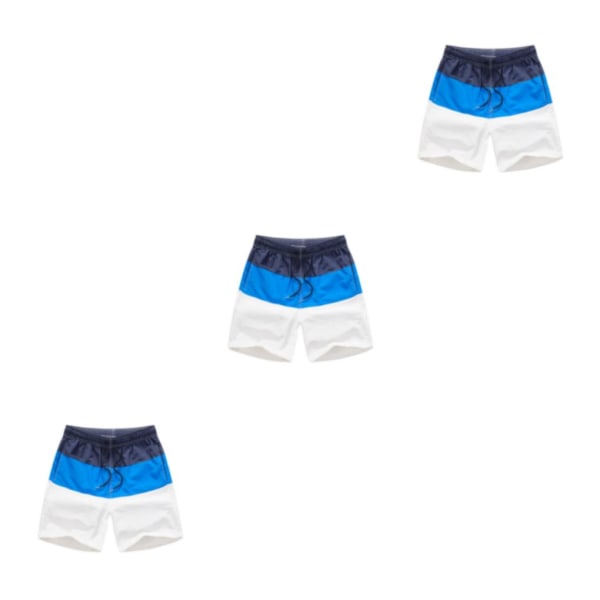 1/2/3/5 Hengittävät ja tyylikkäät miesten shortsit - kesään Blue and Dark Blue XL,1 3PCS