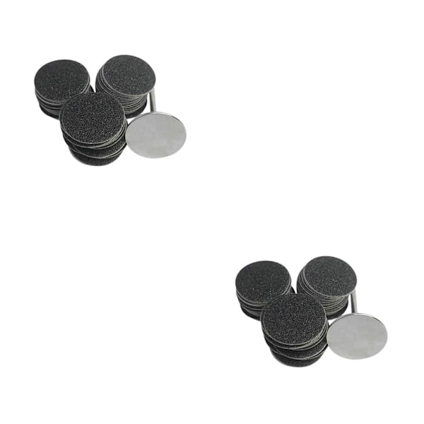 1/2/3/5 Sähköisen jalkaraspin vaihtotyynyt tehokas ja 35mm 80Grit 50 pcs 2PCS
