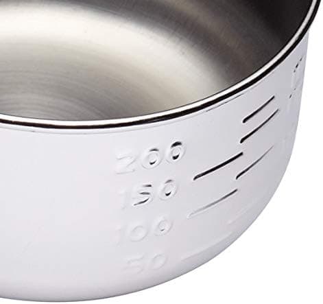 Sett med 4, sølv, målesett, måleskje i rustfritt stål