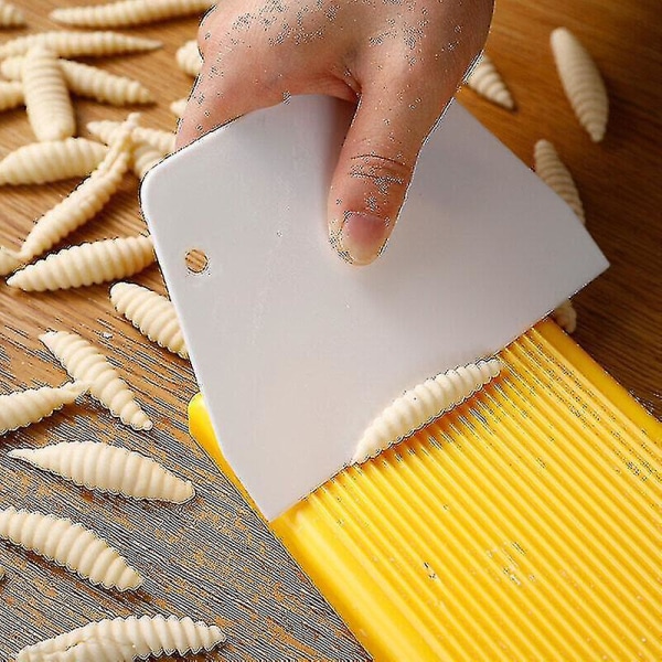 1 sæt (3 stk) Multifunktionel Spaghetti Macaroni Maker Pasta Maker Nudelmaskine Gør-det-selv makaroni, vaskebræt Pastaværktøj