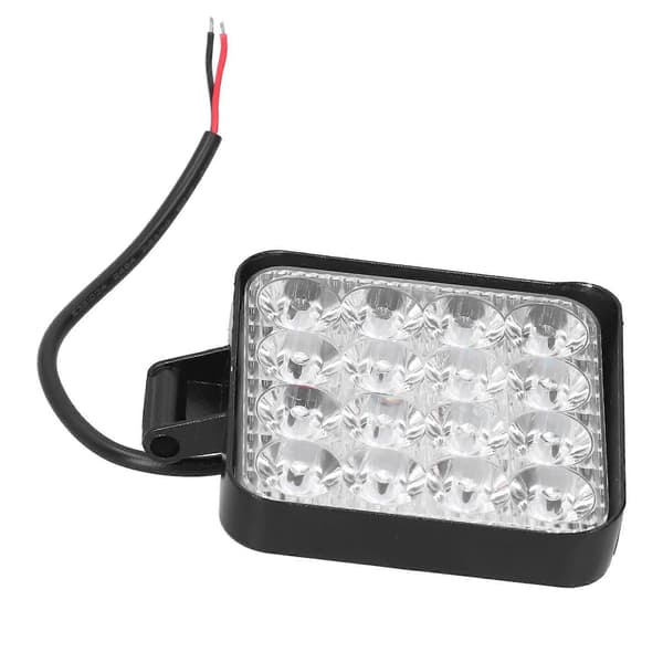 48W LED arbeidslampe 2000LM 6000k firkantede spotlights hvitt lys IP68 vanntett universal