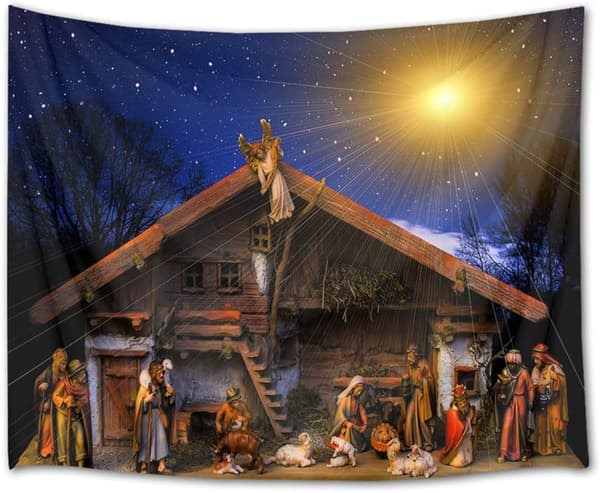 Jesu födelse väggbonad jul väggbonad kristen