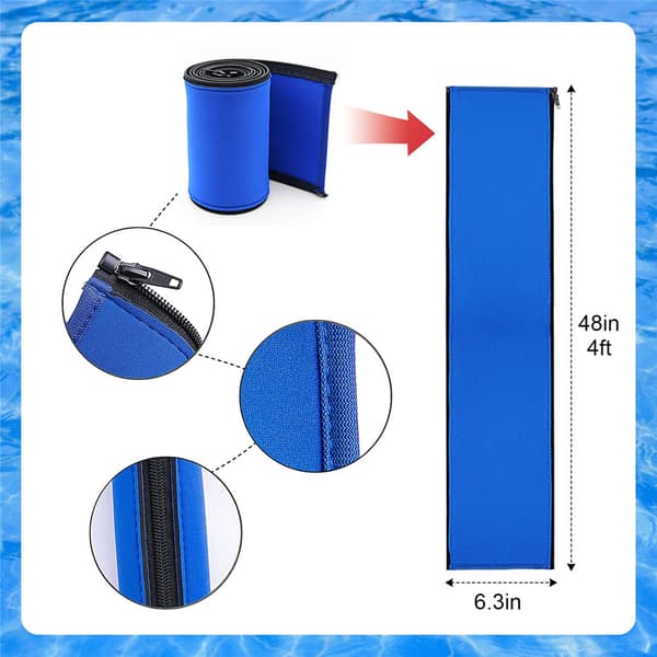 Halkskyddad pool Cover Skyddsräcke Anti- cover 4ft