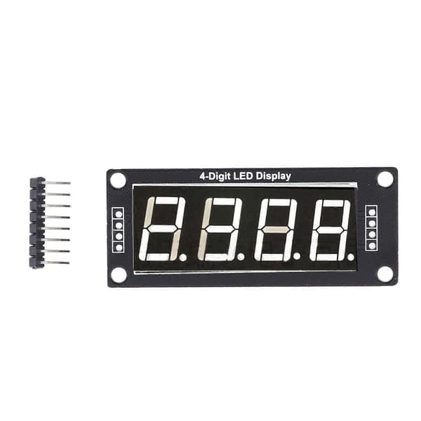 4 stk. LED Segment Digital Display Modul 4 Bits 7 Segmenter PCB Ur Modul 0,56 Tommer MRA172C Hvid