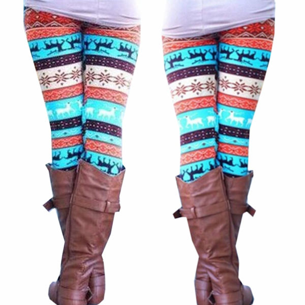 Neulotut sukkahousut Housut Pencil Leggings Skinny Slim Trousers 1
