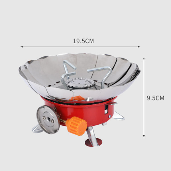 Mini-grill utendørs portabel sammenleggbar liten firkantet komfyr Camping Gasskomfyr Sikker og holdbar Small Square Furnace