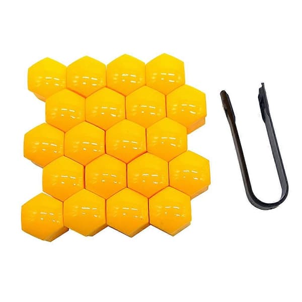 20 stk universelle rustfrie 17 mm bilfelgdeksler for hjulmuttere