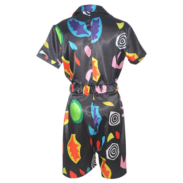 Konstiga saker Eleven Short Sleeve Romper Costume Halloween Black L