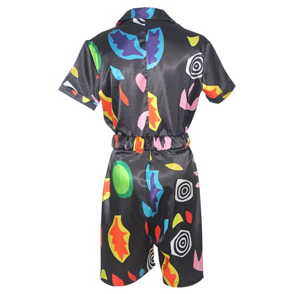 Mærkelige ting Eleven Kortærmet Romper Kostume Halloween Black L
