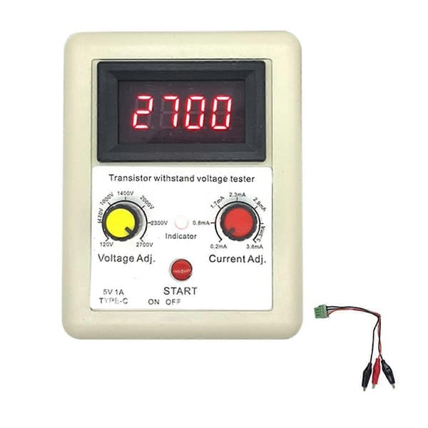 Spenningskapasitet IGBT Transistor Tester MOS Triode Diode LED Spenningskapasitet Tester Tåler Spenning Testverktøy A