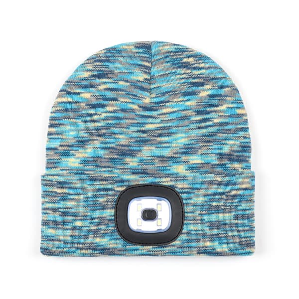 Hue & Halstørklæde Hue Med LED Lys LED Beanie Belyst Pandelygte Hue