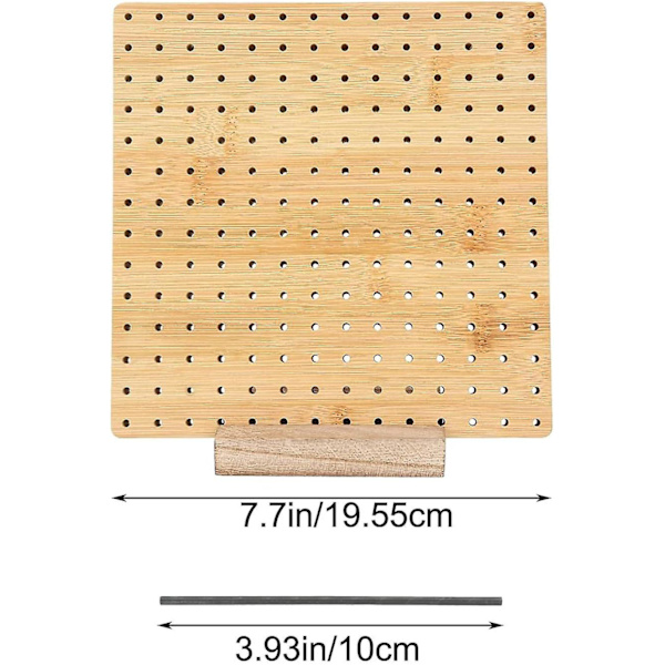 Blockeringsbräda, blockeringsbrädor för virkning, rutor blockeringsbräda för stickning och virkprojekt Handgjord stickning med stickbas i trä 7.7 inches