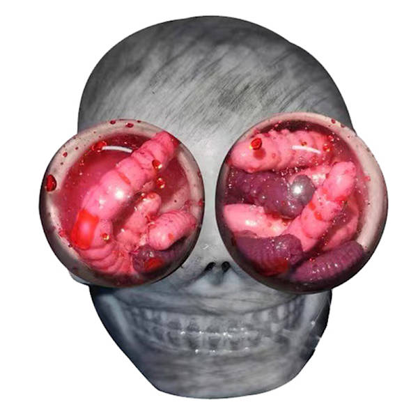 Nyhed Dødningehovedbolde Gotiske Dødningehovedlegetøj til børn Halloween Gray one size