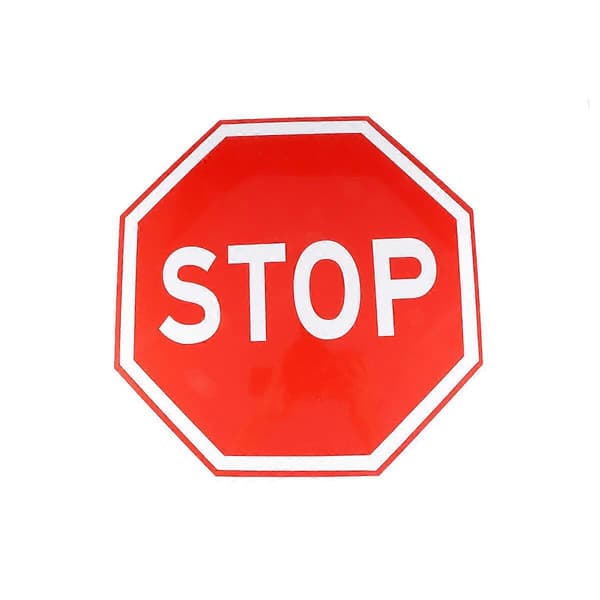 Stoppskilt for trafikksikkerhet, varsel, oppmerksomhet, advarsel, veiskilt