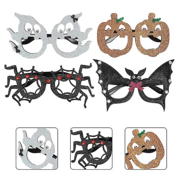 4 kpl Halloween-lasit Halloween-koristeisiin