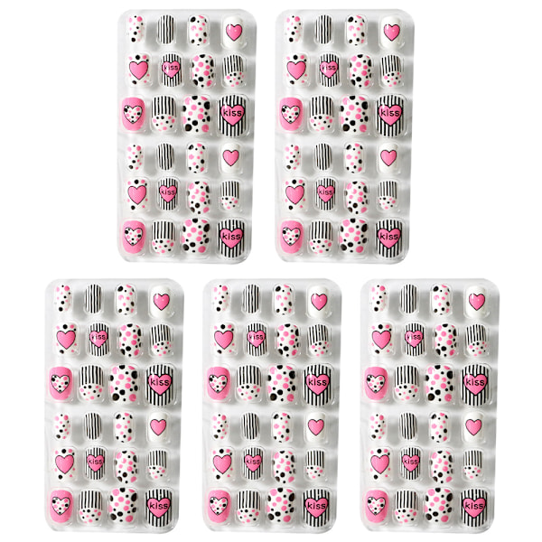 5 st Bära nagelbitar Färdiga nail art barnlapp-11 smink